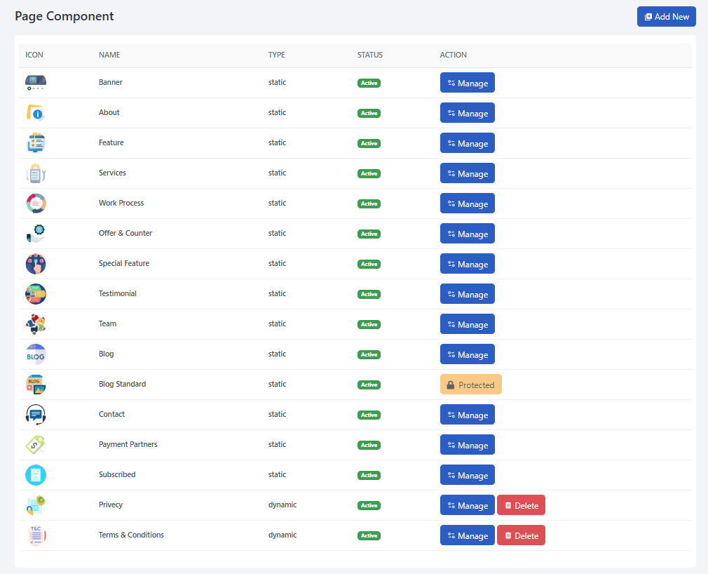 Component Manager UI
