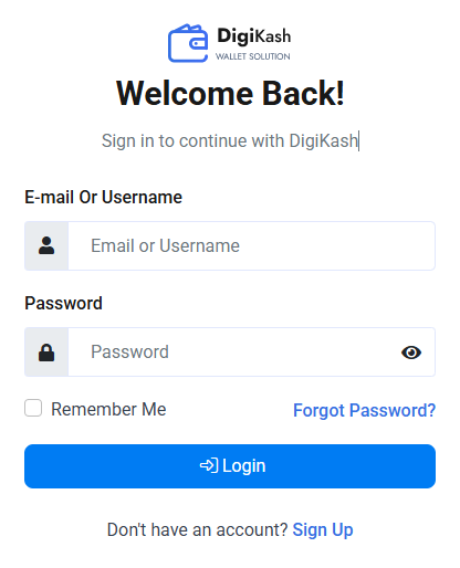 User Login UI